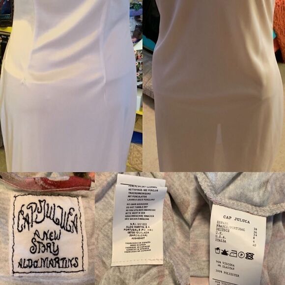 Aldo Martin Cap Juluca Scoop Neck Painterly Dress - Picture 2 of 8